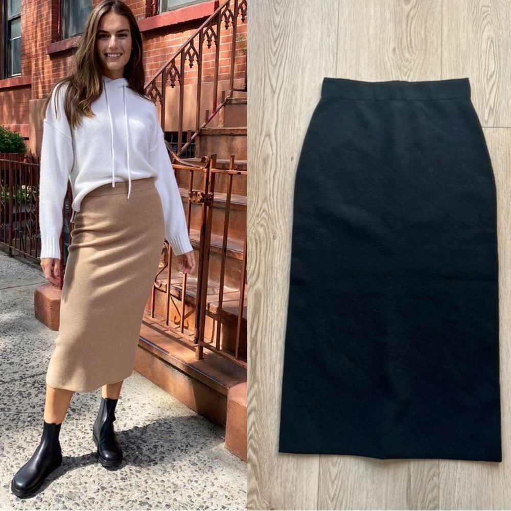 NWOTS The group Babaton Johan Wool Midi Skirt Sz S